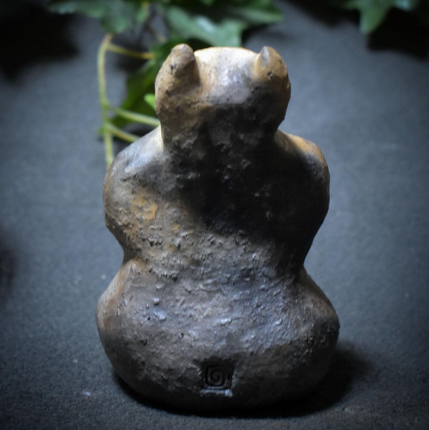 Rauchbrand Gehörnter Gott – Wicca Pagan Skulptur aus Ton - Art.Nr. SKU175