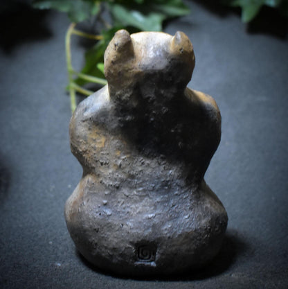 Rauchbrand Gehörnter Gott – Wicca Pagan Skulptur aus Ton - Art.Nr. SKU175