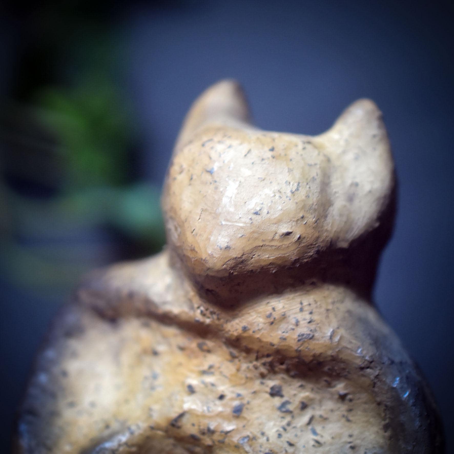 Rauchbrand Gehörnter Gott – Wicca Pagan Skulptur aus Ton - Art.Nr. SKU175