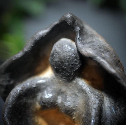 Rauchbrand Göttinnen Skulptur – Wicca Pagan Figur mit Ritualschale - Art.Nr.: SKU176