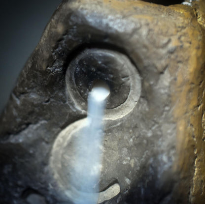 Sprache der Elemente – Räucherschalen & Rückfluss-Räucherkegelhalter aus Rauchbrand-Ton - Art.Nr.: RÄG059