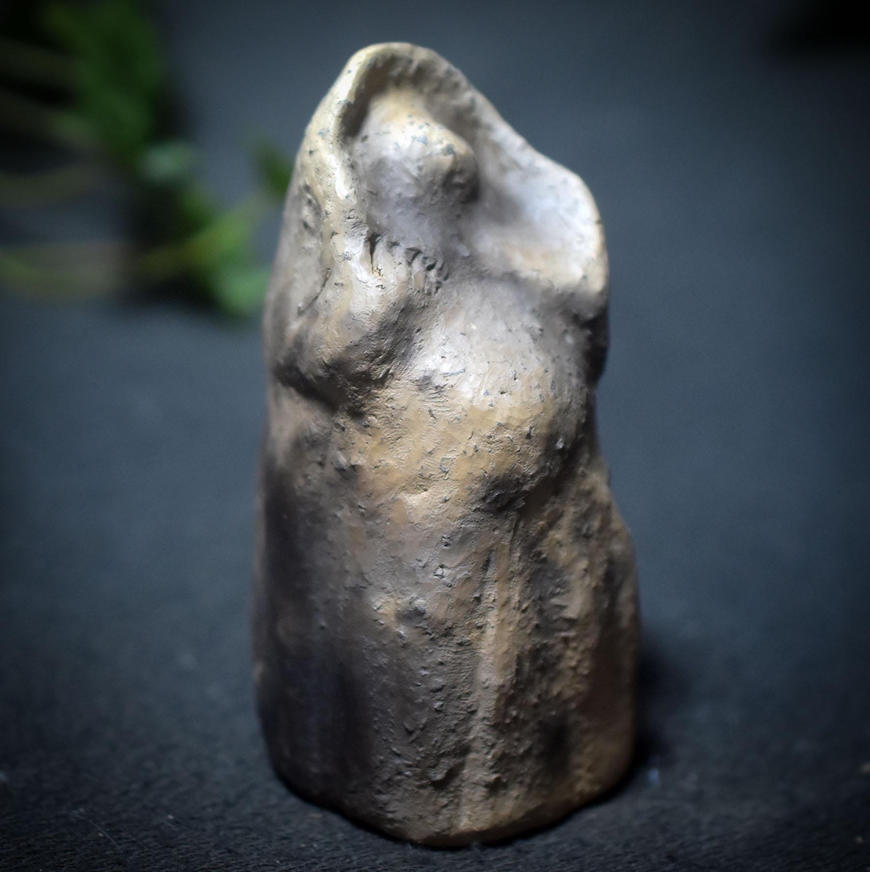 Gebärende Göttin – Archaische Skulptur aus traditioneller Rauchbrandkunst - Art.Nr.: SKU182