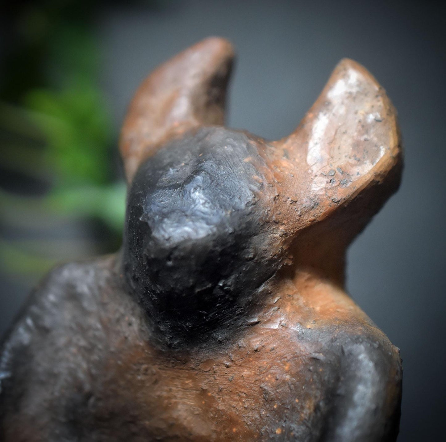 Rauchbrand Gehörnter Gott – Wicca Pagan Skulptur aus Ton - Art.Nr.: SKU174