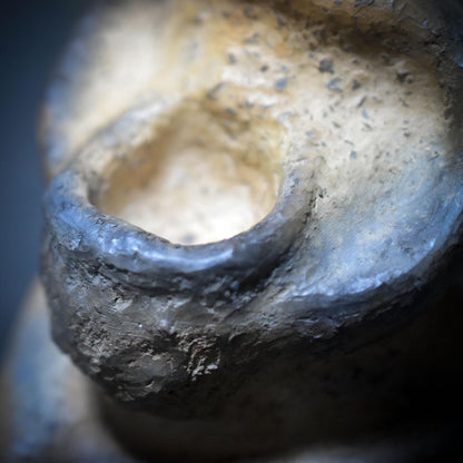 Rauchbrand Gehörnter Gott – Wicca Pagan Skulptur aus Ton