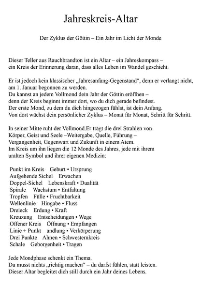 Jahreskreis-Altar – Der Zyklus der Göttin aus Rauchbrandton