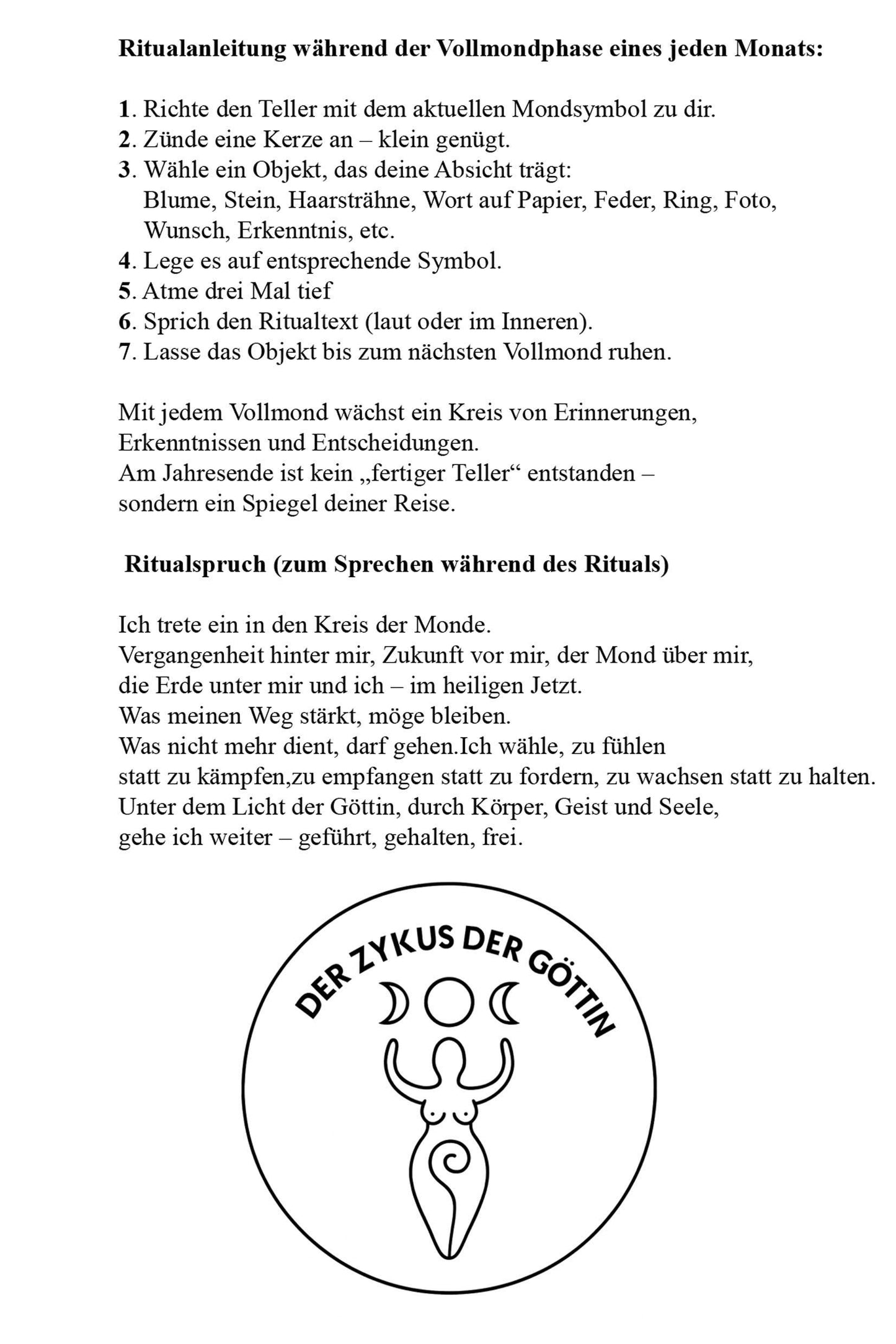 Jahreskreis-Altar – Der Zyklus der Göttin aus Rauchbrandton - GEF009