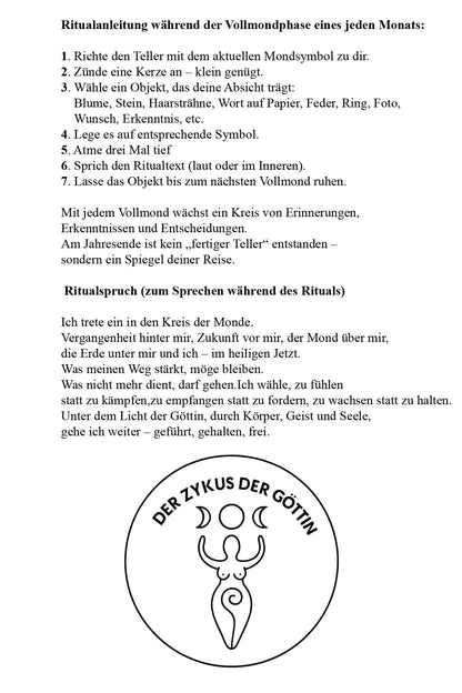 Jahreskreis-Altar – Der Zyklus der Göttin aus Rauchbrandton - GEF009