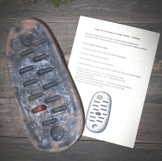 Archaische Rauchbrand-Schale zur bewussten Wegbegleitung – für Neubeginn, Klarheit & inneres Wachstum - GEF008