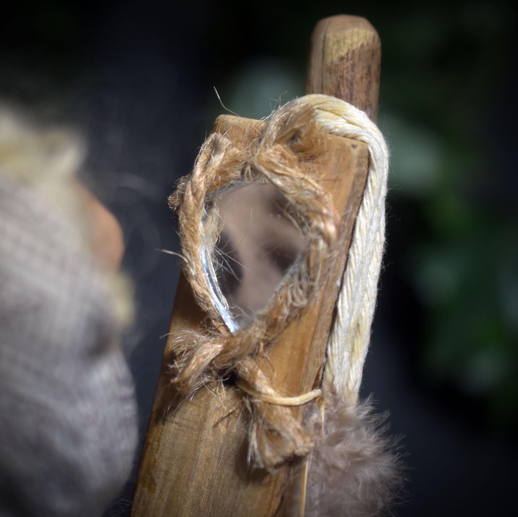 Ritualstab der Heilung & Selbstliebe – archaische Kunst aus traditionell gebranntem Ton - RST041
