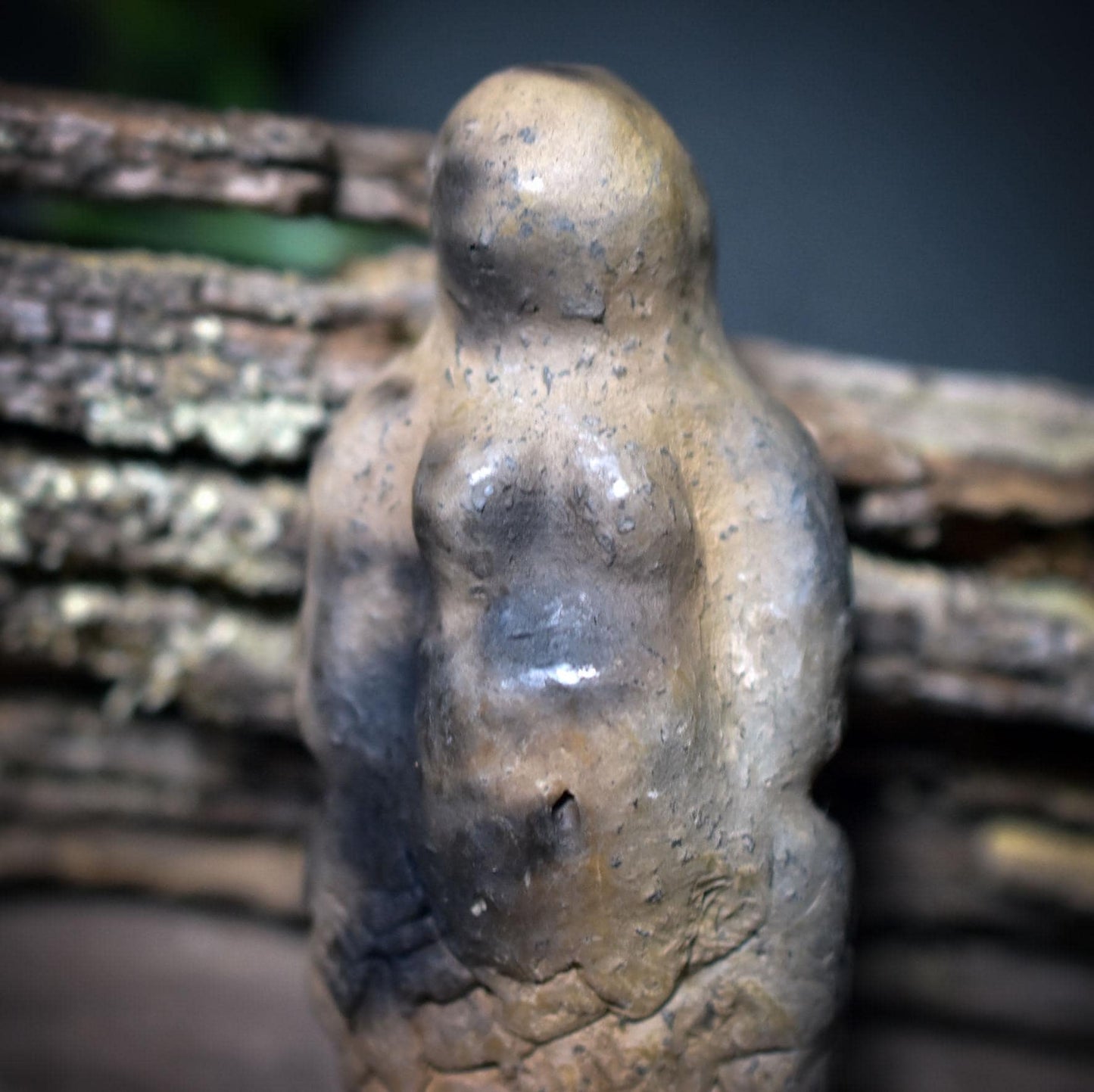 Taschengöttin aus gebranntem Ton · spiritueller Begleiter - Meeresgöttin - TAS018