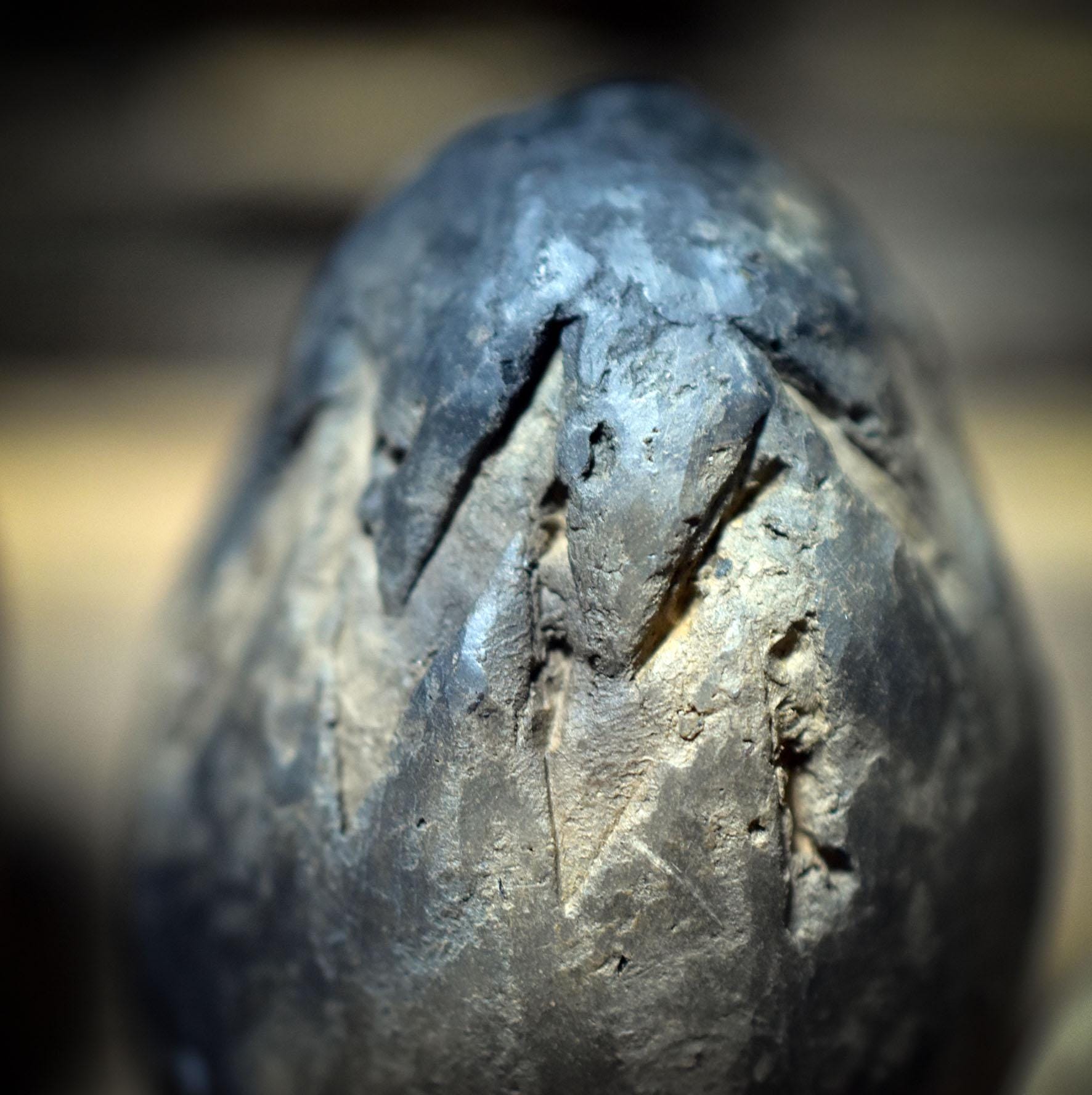 Set der fünf Ur-Eier – Ostara & Neubeginn - Frühzeitliche Ton-Eier im Rauchbrand - FRO037