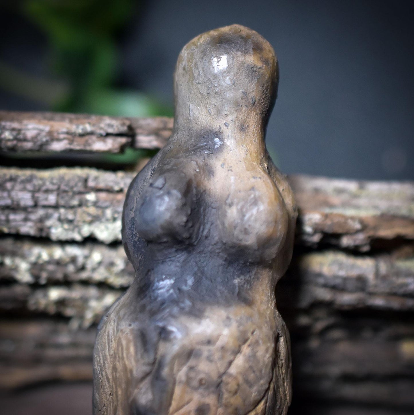 Taschengöttin aus gebranntem Ton · spiritueller Begleiter - Meeresgöttin - TAS018