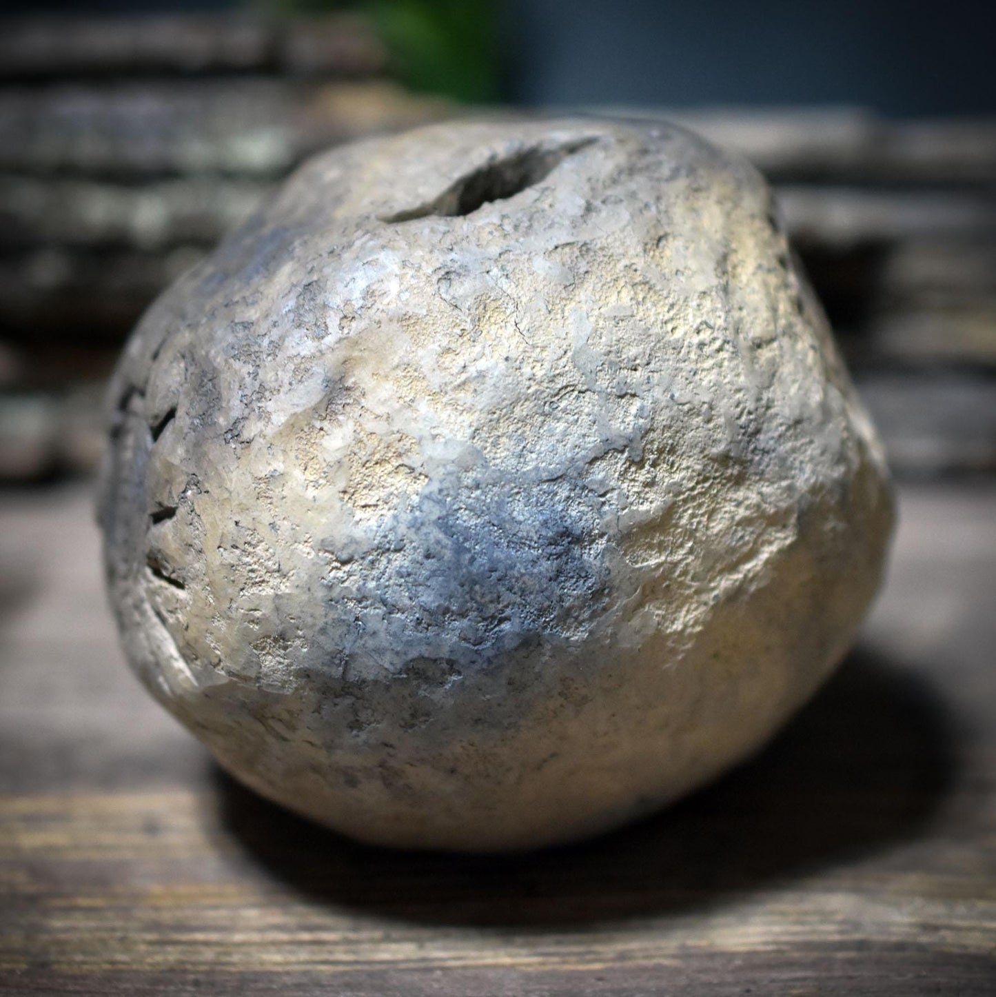 Wunschhüter Sonne & Mond – Archaisches Ritualobjekt aus traditionell gebranntem Ton - WSH012