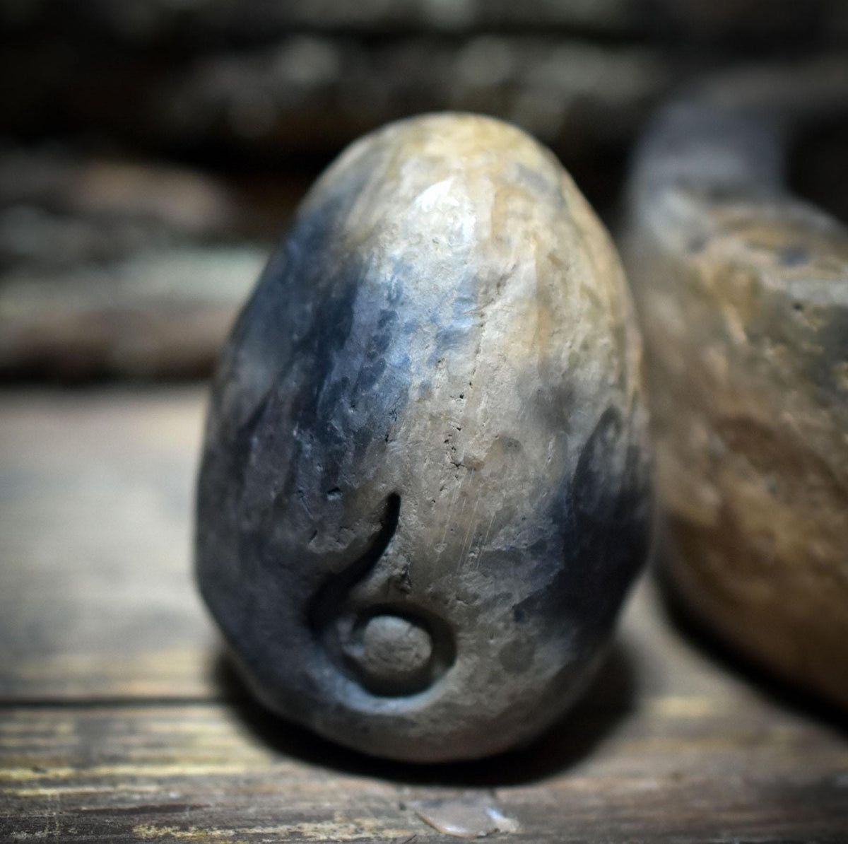 Neubeginn – Ostara Set aus Ton - Ei · Saat-Schale · Altarstein mit Seedball