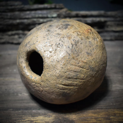 UMA ORA – der Puls der Urmutter | Archaisches Rhythmus-Klanginstrument aus Ton für Ritual, Meditation & Klangheilung - UOP001