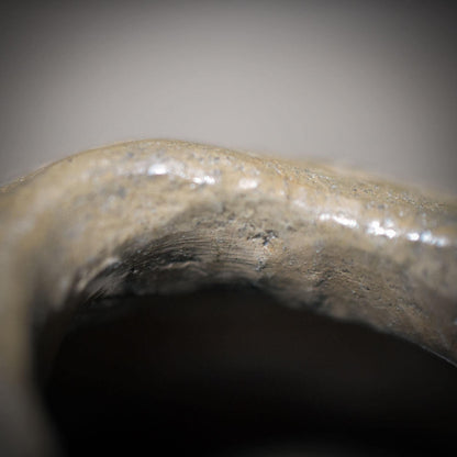 Kugelvase aus Rauchbrandton – Archaische Vase aus Ton in traditionell gebrannter Form - GEF013