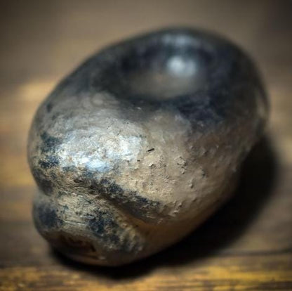 Vagus Stein aus Rauchbrandton – archaischer Geburtsstein für Atem, Selbstregulation & Erdung- VSG001