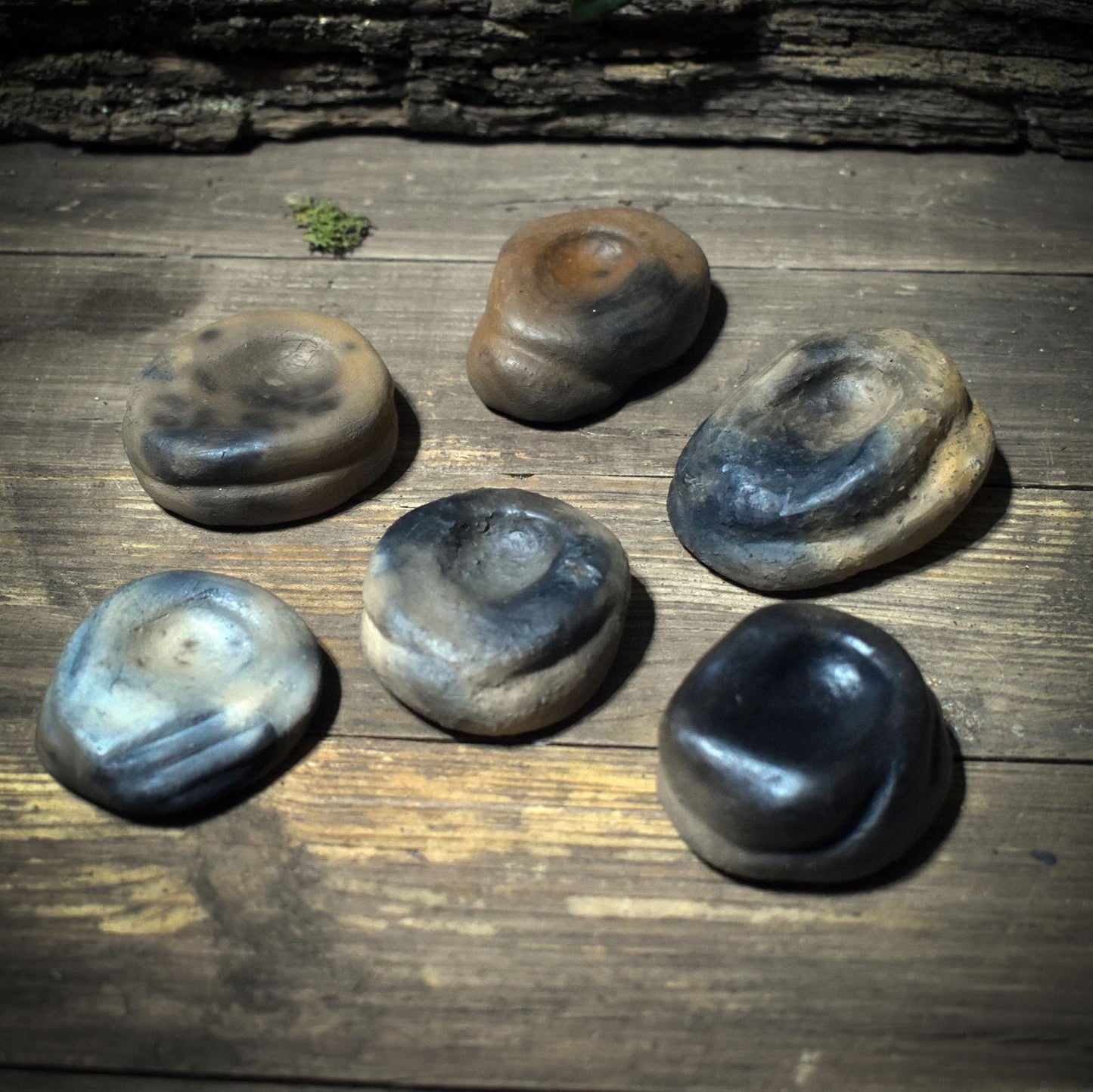 Vagus Stein aus Rauchbrandton – archaischer Handstein für Selbstregulation, Erdung & Achtsamkeit für Erwachsene - VSE001