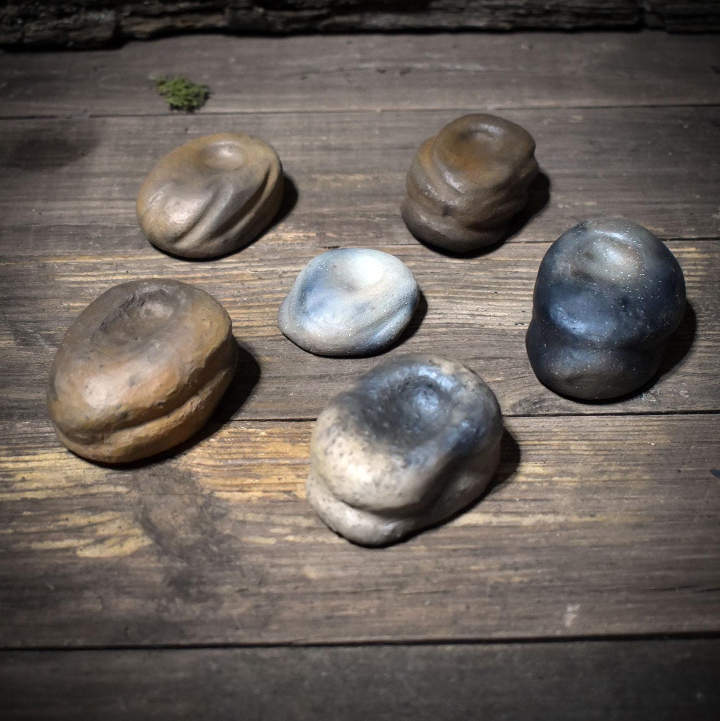 Vagus Stein für Kinder aus Rauchbrandton – archaischer Handstein zur Selbstregulation, Ruhe & Achtsamkeit - VSK001