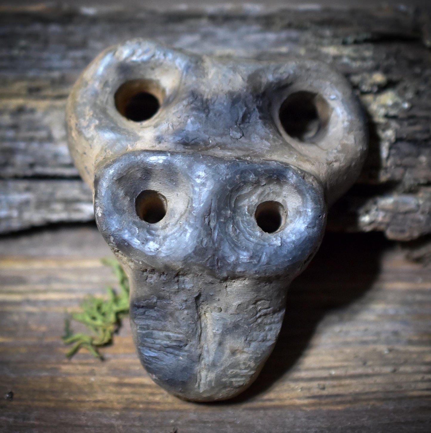 Taschenwächter – archaischer Begleiter | Eye Idol inspiriertes Keramikobjekt | Taschenbegleiter für Schutz & Achtsamkeit TWE001