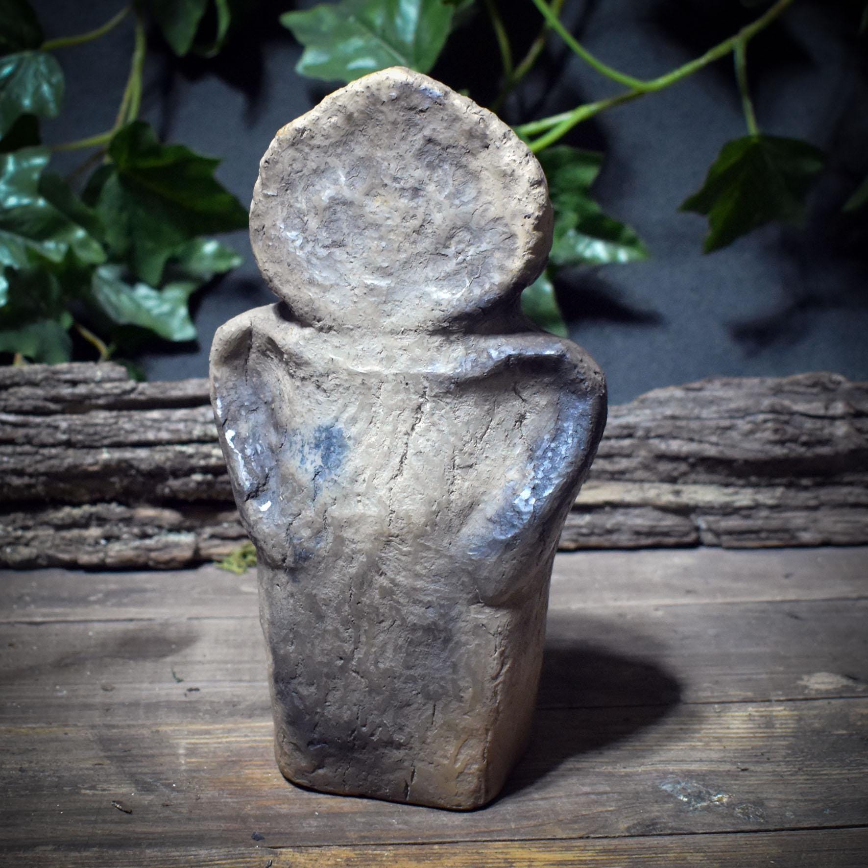 Seelen Idole – archaische Tonfiguren in 3 Größen (S–M–L) – Schutz • Trost • Vertrauen • Stärke – spirituelle Skulpturen SIS001