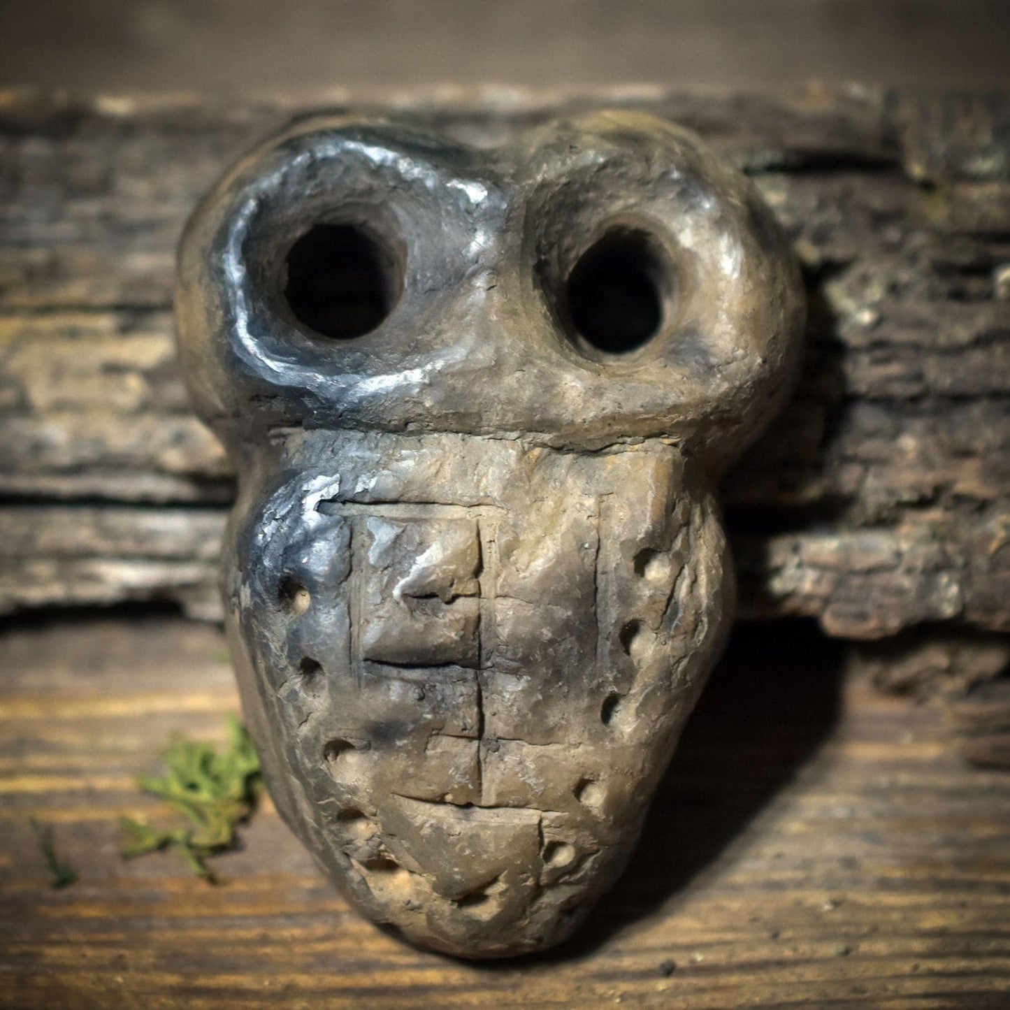 Taschenwächter – archaischer Begleiter | Eye Idol inspiriertes Keramikobjekt | Taschenbegleiter für Schutz & Achtsamkeit TWE001