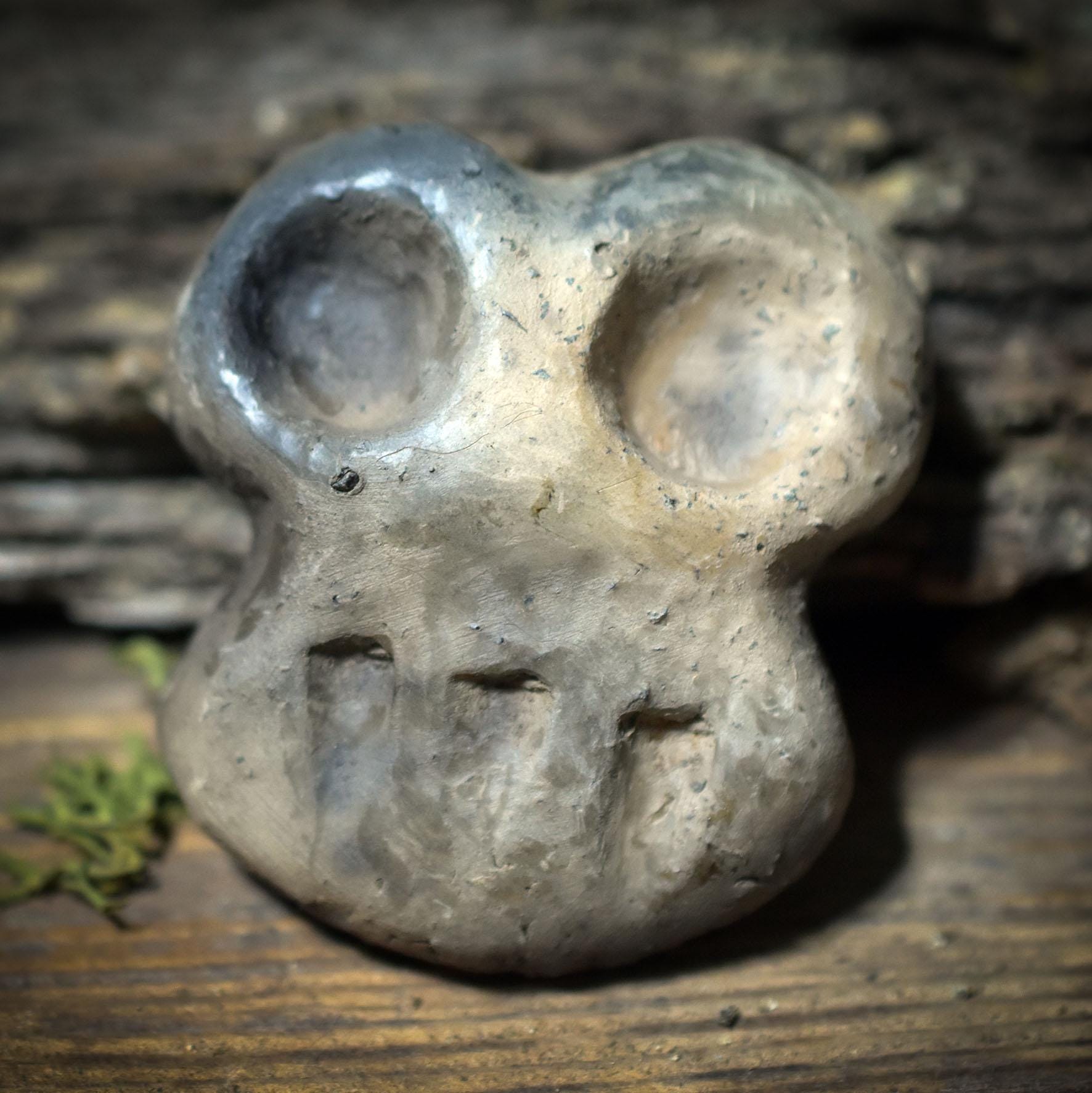 Taschenwächter – archaischer Begleiter | Eye Idol inspiriertes Keramikobjekt | Taschenbegleiter für Schutz & Achtsamkeit TWE001