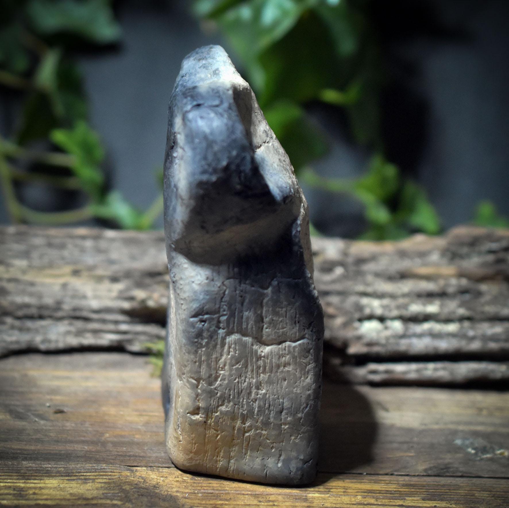 Eye Idol Skulptur nach Tel Brak – archaische Tonfigur mit wachsamen Augen SKU233