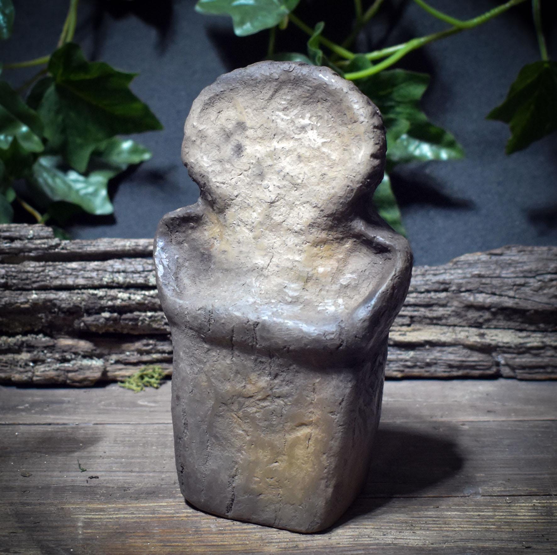 Seelen Idole – archaische Tonfiguren in 3 Größen (S–M–L) – Schutz • Trost • Vertrauen • Stärke – spirituelle Skulpturen SIS001