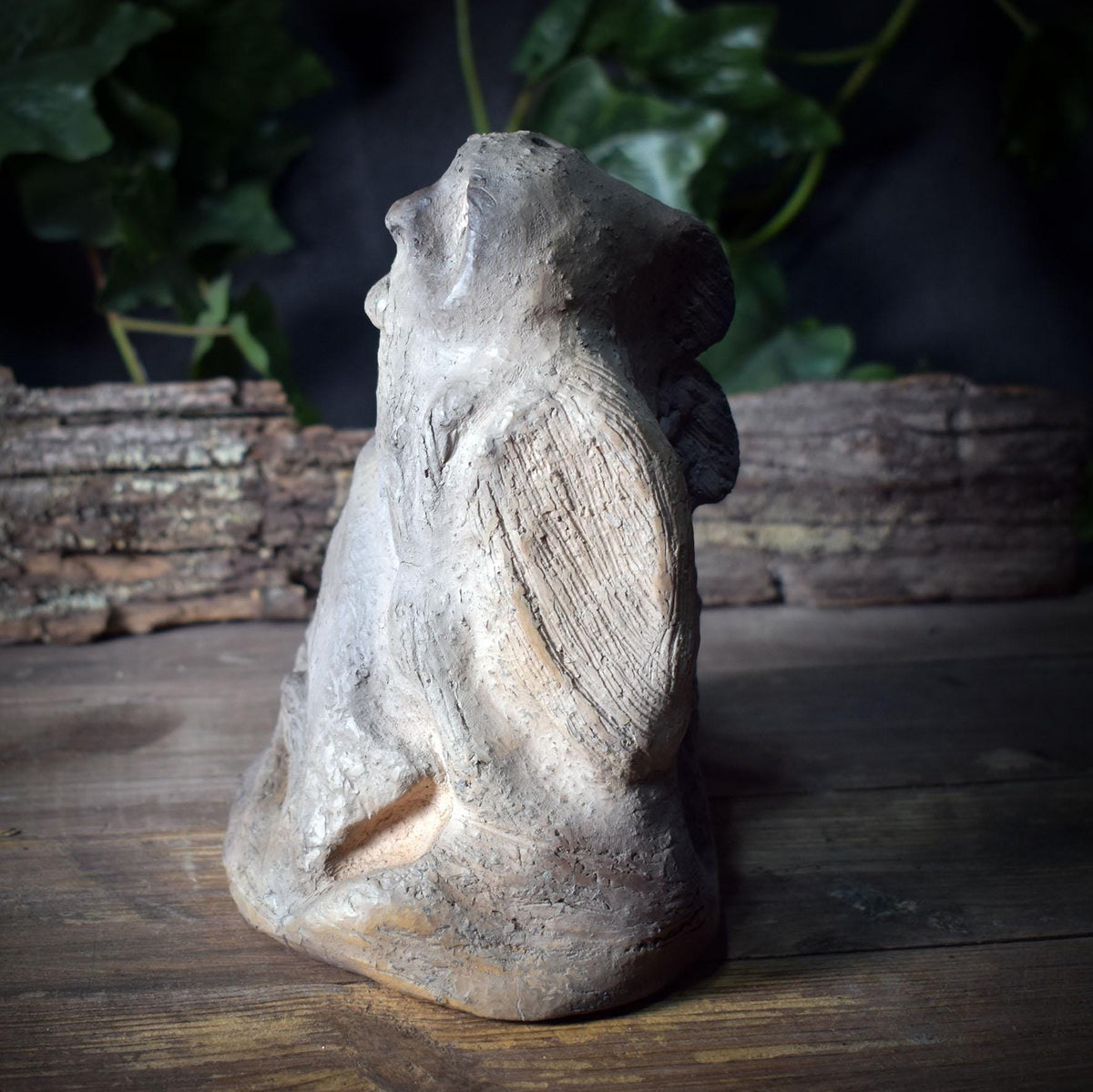 Wächter des Meeres Skulptur – Spirituelle Meeresgottheit – Handgefertigte Ozean-Figur für Altar & Kraftort – Maritimes Unikat