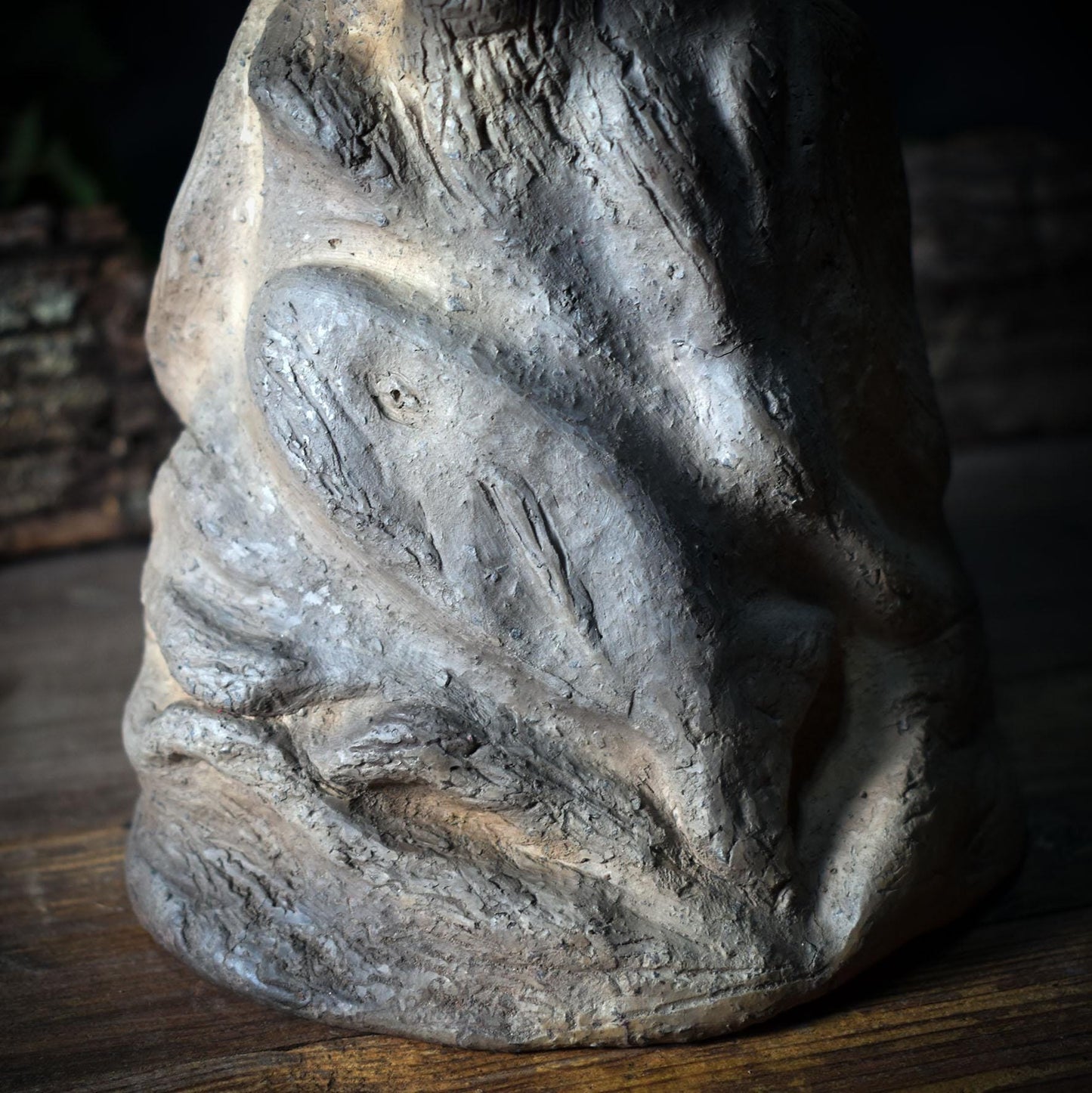 Wächter des Meeres Skulptur – Spirituelle Meeresgottheit – Handgefertigte Ozean-Figur für Altar & Kraftort – Maritimes Unikat SKU242