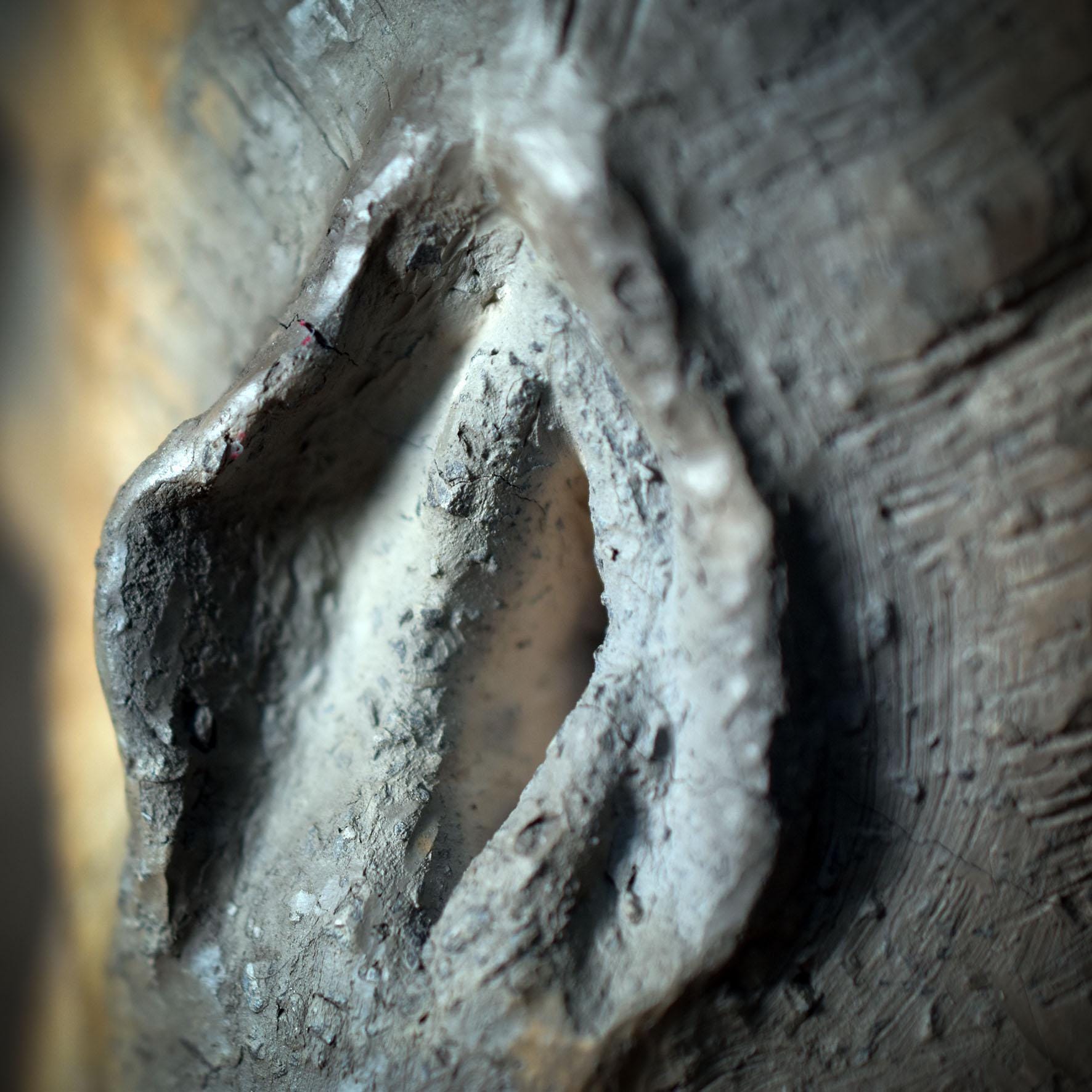 Yoni Skulptur in Muschelform – Weibliche Urkraft Kunstobjekt – Handgefertigte Göttinnen-Statue zur Heilung & Selbstliebe SKU241