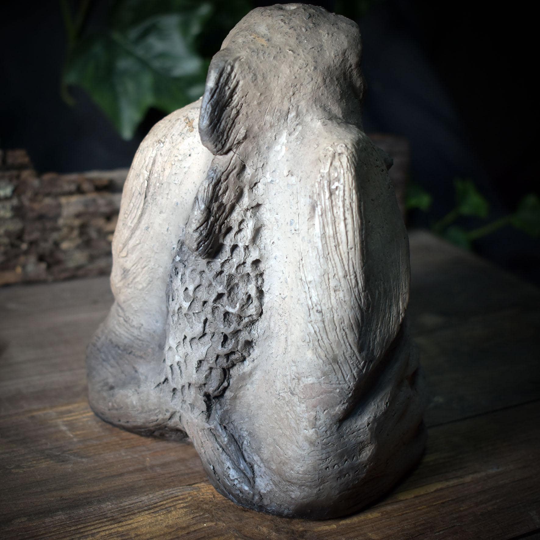 Wächter des Meeres Skulptur – Spirituelle Meeresgottheit – Handgefertigte Ozean-Figur für Altar & Kraftort – Maritimes Unikat SKU242