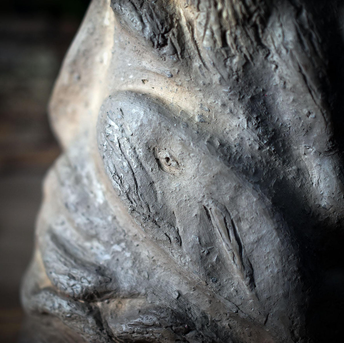 Wächter des Meeres Skulptur – Spirituelle Meeresgottheit – Handgefertigte Ozean-Figur für Altar & Kraftort – Maritimes Unikat