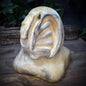 Büste der inneren Aufrichtung, Skulptur spirituelle Erleuchtung, Symbol Stufenweg & Reifung, Handgefertigte Tonkunst schwer 19cm SKU266