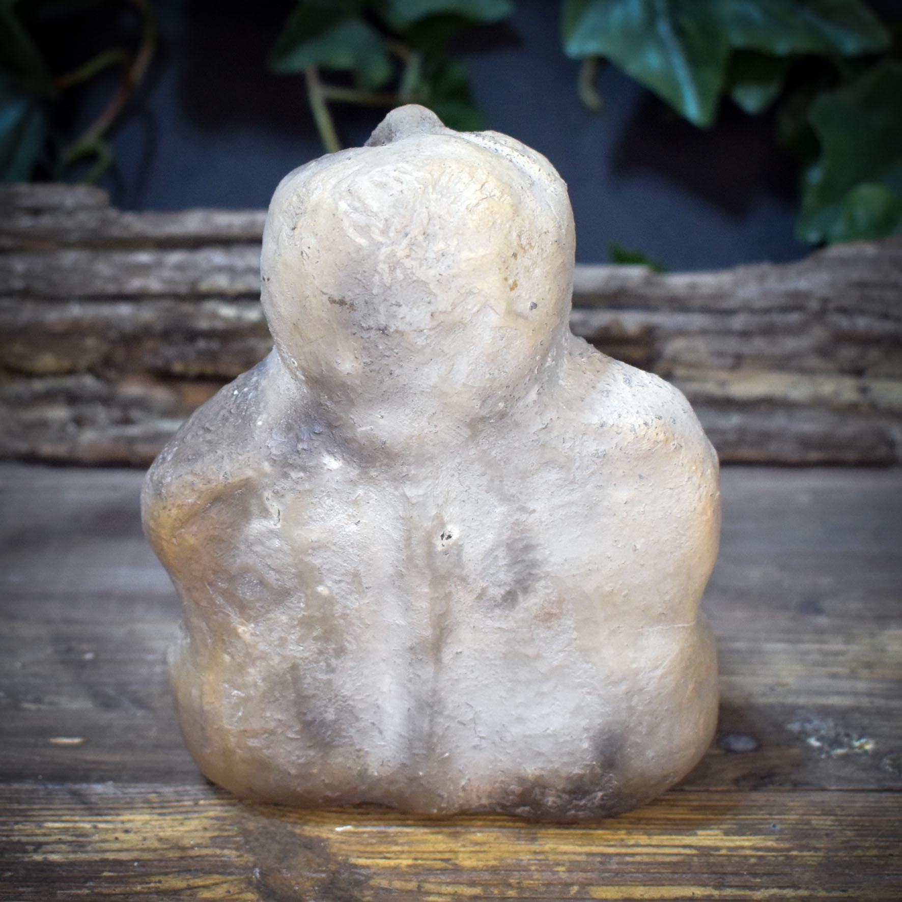 Sheela na Gig Skulptur Ton, keltische Urgöttin Figur handgemacht, archaische Fruchtbarkeitsgöttin, spirituelle Altar Deko