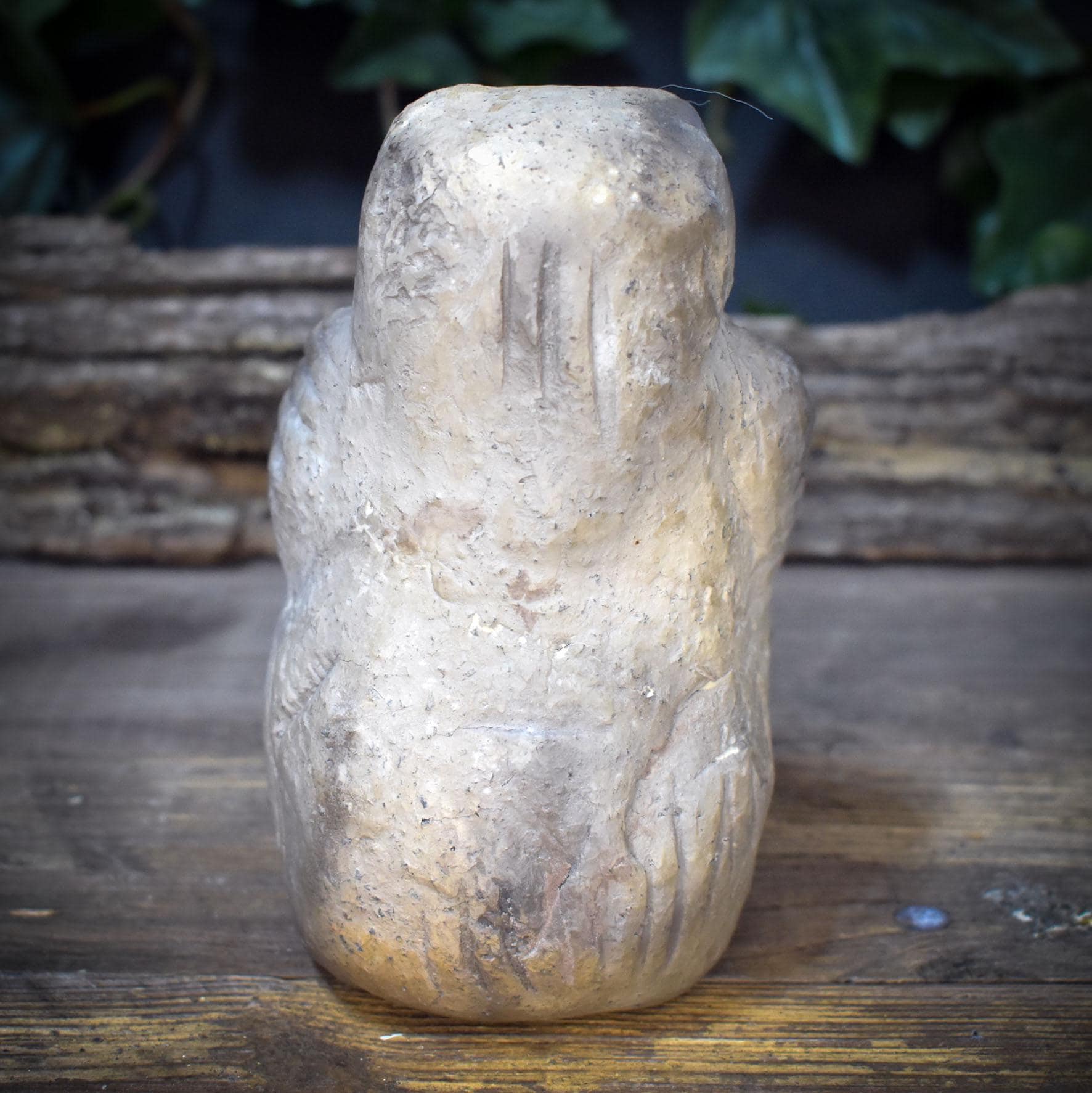 Sheela na Gig Skulptur Ton, keltische Fruchtbarkeitsgöttin, handgemachte archaische Göttin Figur, spirituelle Altar Deko SKU275