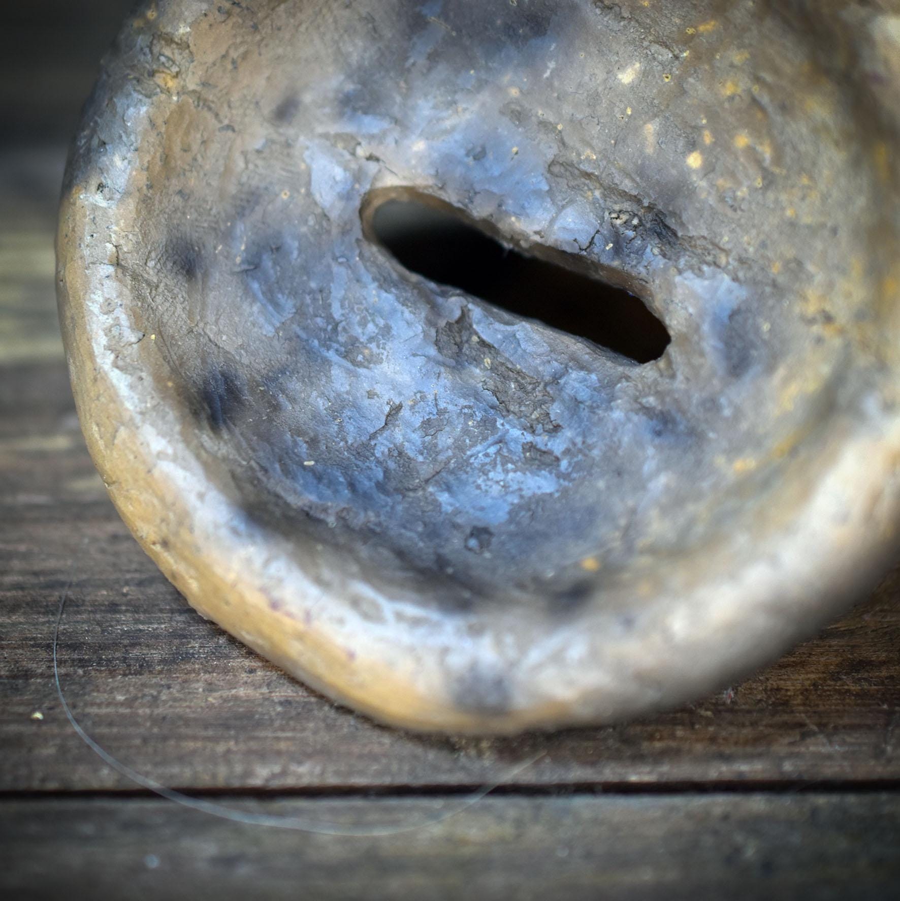 Rauhnächte Wunschgefäß Ton, Schwellenhüter Ritual Bedarf, Traum Urne handgemacht, spirituelle Keramik Box, Wunschglas Alternative SHR001