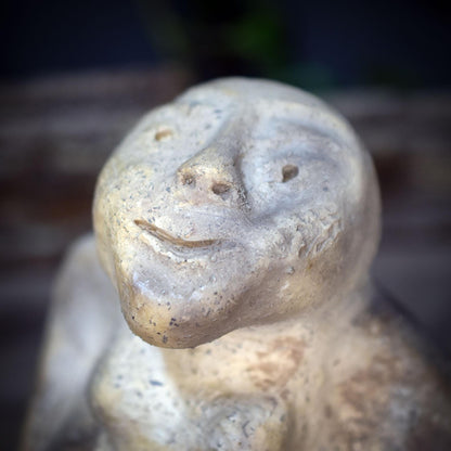 Sheela na Gig Skulptur Ton, keltische Urgöttin Figur handgemacht, archaische Fruchtbarkeitsgöttin, spirituelle Altar Deko SKU274