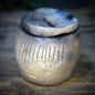 Rauhnächte Wunschgefäß Ton, Schwellenhüter Ritual Bedarf, Traum Urne handgemacht, spirituelle Keramik Box, Wunschglas Alternative SHR001