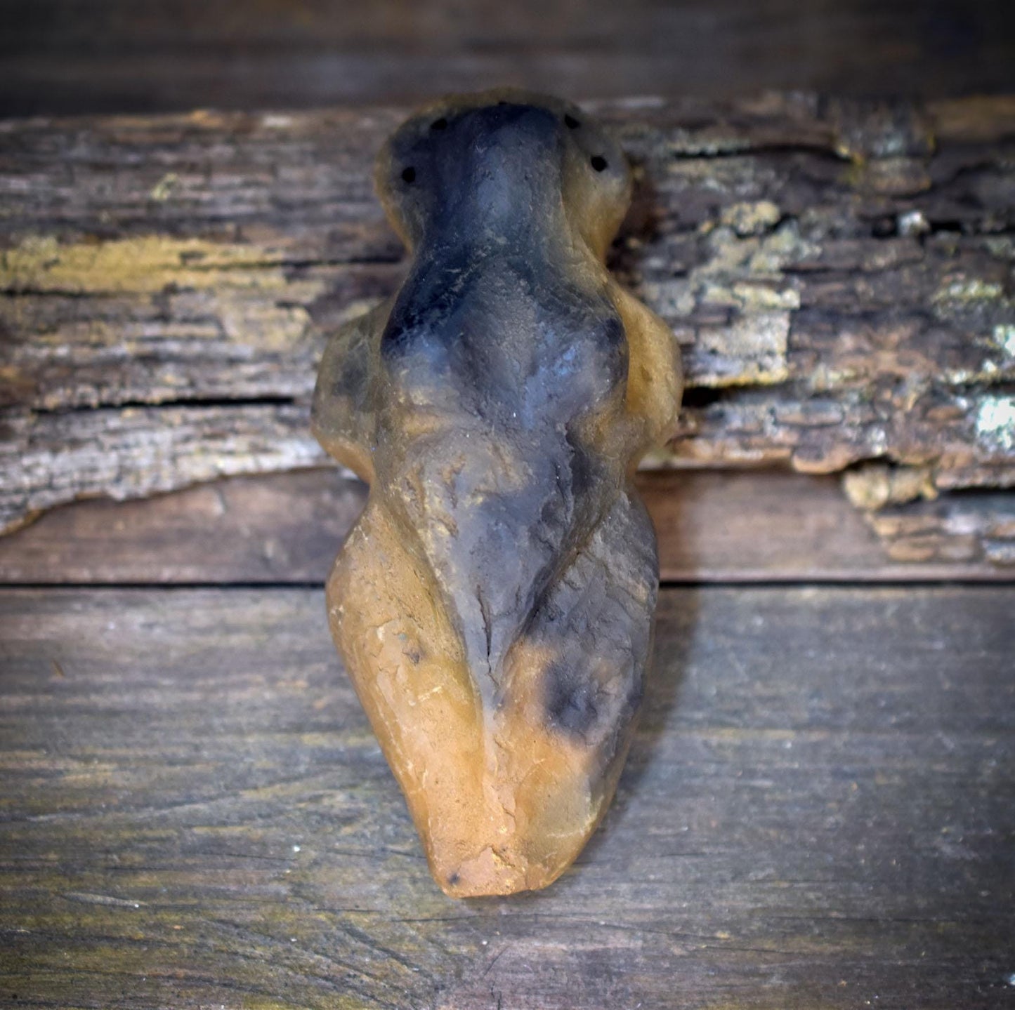 Taschengöttinnen aus Rauchbrandton – archaische Begleiterinnen für Schutz & innere Verbindung - TGS001