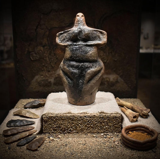 Handgefertigte Venus Skulptur aus Ton - Traditionelle Kunst, ideal als Geschenk für Paare mit Kinderwunsch und Schwangerschaft