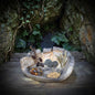Altar Schrein Ton, Labyrinth Ritualschale handgemacht, schamanischer Kraftort Rauchbrand, Wicca Deko Schale, Unikat SCH030