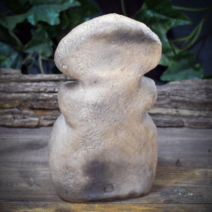Taino Keramik Skulptur, Archaisches Artefakt aus Ton, Schamanische Altar Figur indigen, Spirituelle Kunst Erdgöttin Naturgeist SKU296