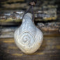 Spiral Göttin Amulett Ton Rauchbrand | Kette Lederband verstellbar | Spirituelles Geschenk Hexen Schmuck Anhänger Schutz Unikat 11g AMU090