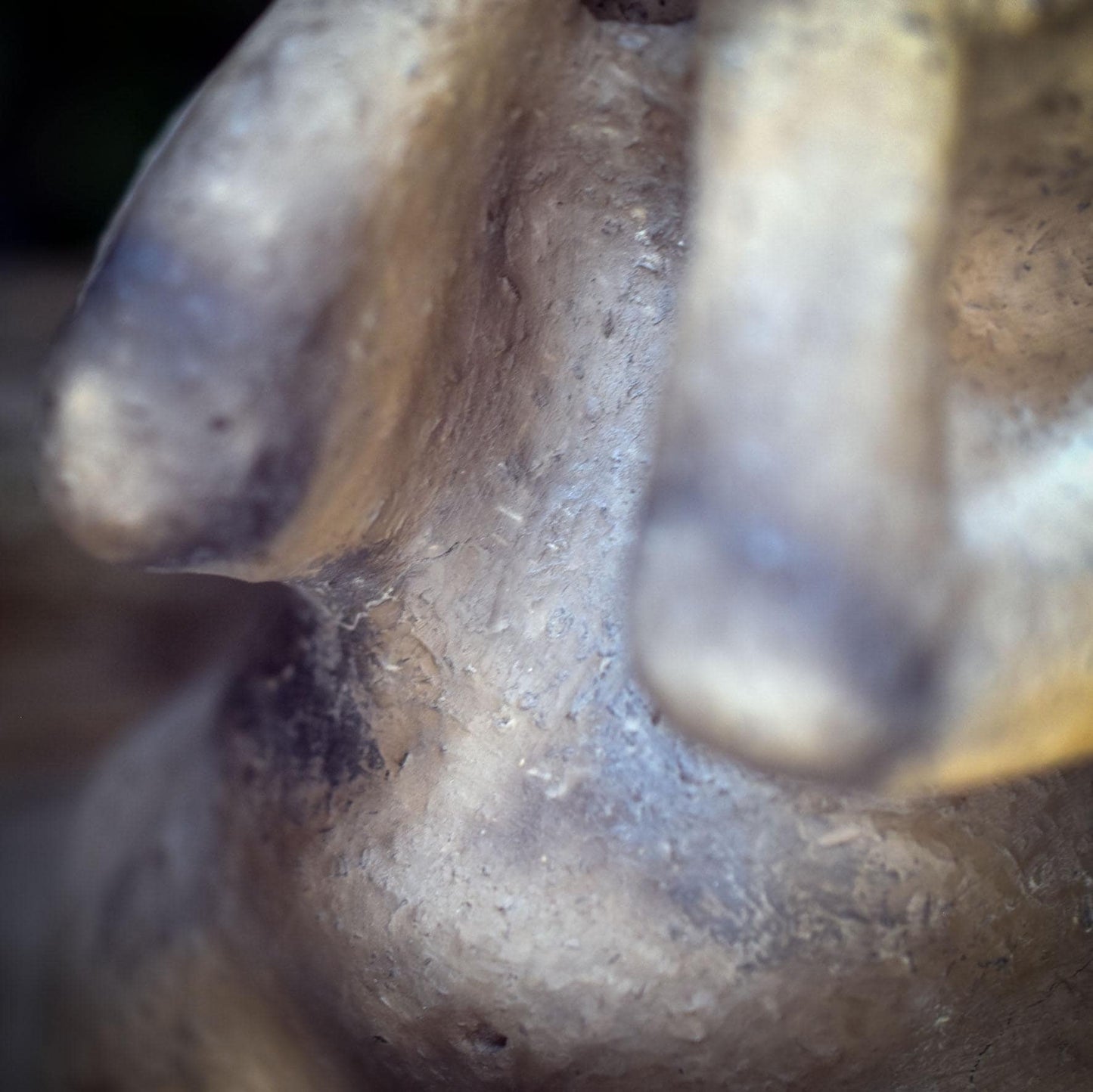 Taino Keramik Skulptur, Archaisches Artefakt aus Ton, Schamanische Altar Figur indigen, Spirituelle Kunst Erdgöttin Naturgeist SKU295