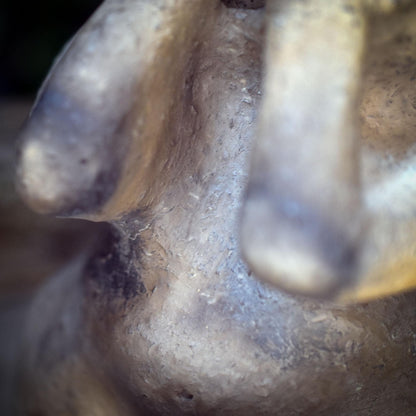 Taino Keramik Skulptur, Archaisches Artefakt aus Ton, Schamanische Altar Figur indigen, Spirituelle Kunst Erdgöttin Naturgeist SKU295