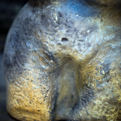 Taino Keramik Skulptur, Archaisches Artefakt aus Ton, Schamanische Altar Figur indigen, Spirituelle Kunst Erdgöttin Naturgeist SKU296