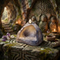Kleiner Altar Ton Rauchbrand | Backflow Räucherhalter Labyrinth | Spirituelles Geschenk Räucherwasserfall Grotte Unikat 740g RÄH070