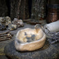Räucherschale Ton Rauchbrand | Adler Opferschale Altar Deko | Spirituelles Geschenk Krafttier Keramik Ritual Unikat 215g RÄG090